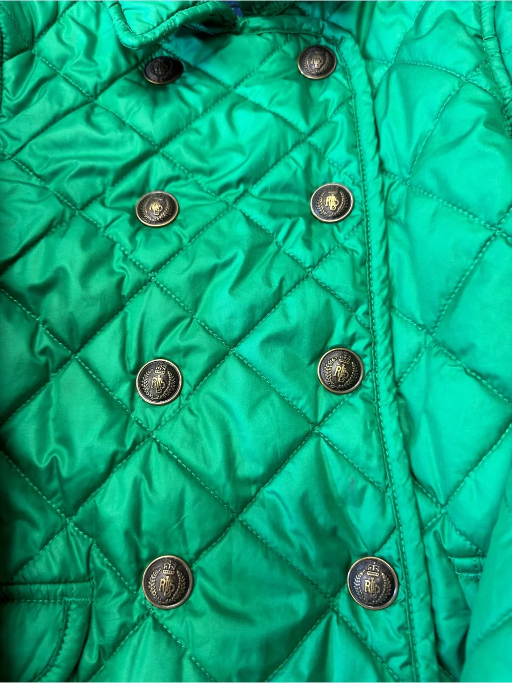POLO RALPH LAUREN GIRLS QUILTED BARN JACKET – SIZE 6X